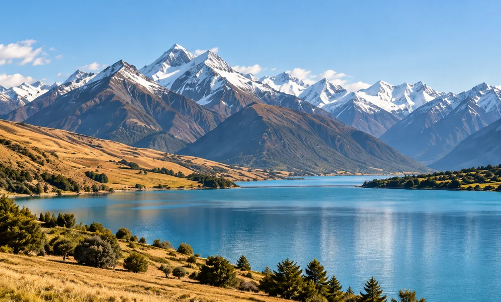 South Island · Alpine lake